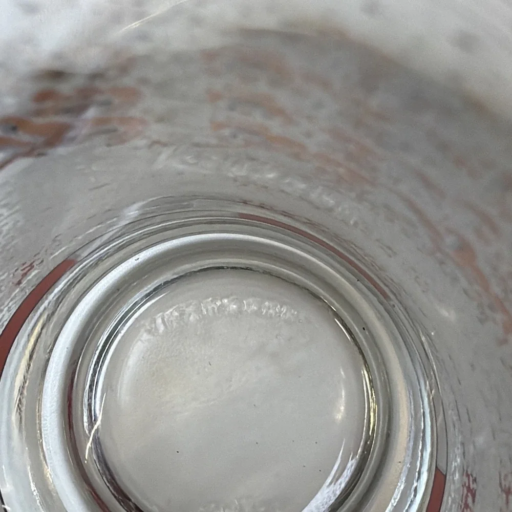 Vintage Firna Drinking Christmas Glass Tumbler Santa Sleigh Reindeers-Set Of 3
